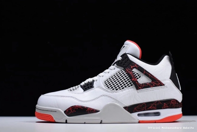 Official Maikesneakers Air 308497-116 4 Retro Jordan Lava Hot 0808